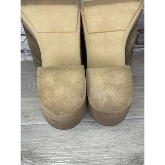 TONI PONS Winter Taupe Suede Ankle High Top Lace Heel Booties Women 41EU/10.5M - Picture 9 of 16